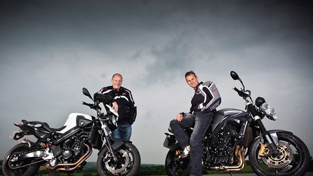 Chalk & Cheese, Niall & Whit, Triumph Street Triple R & BMW F800R