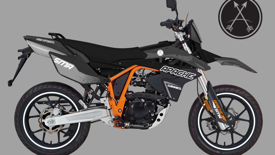 Sinnis Apache supermoto gets higher-spec ‘R’ edition for 2017
