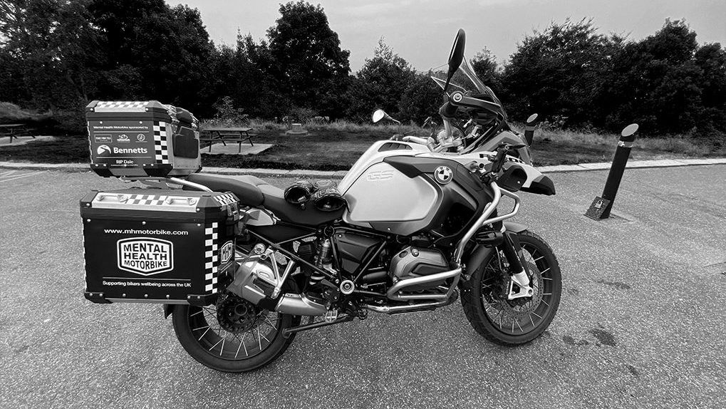 Mental Health Motorbike's BMW R1200GS.