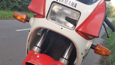 Will Norman's broken Yamaha.