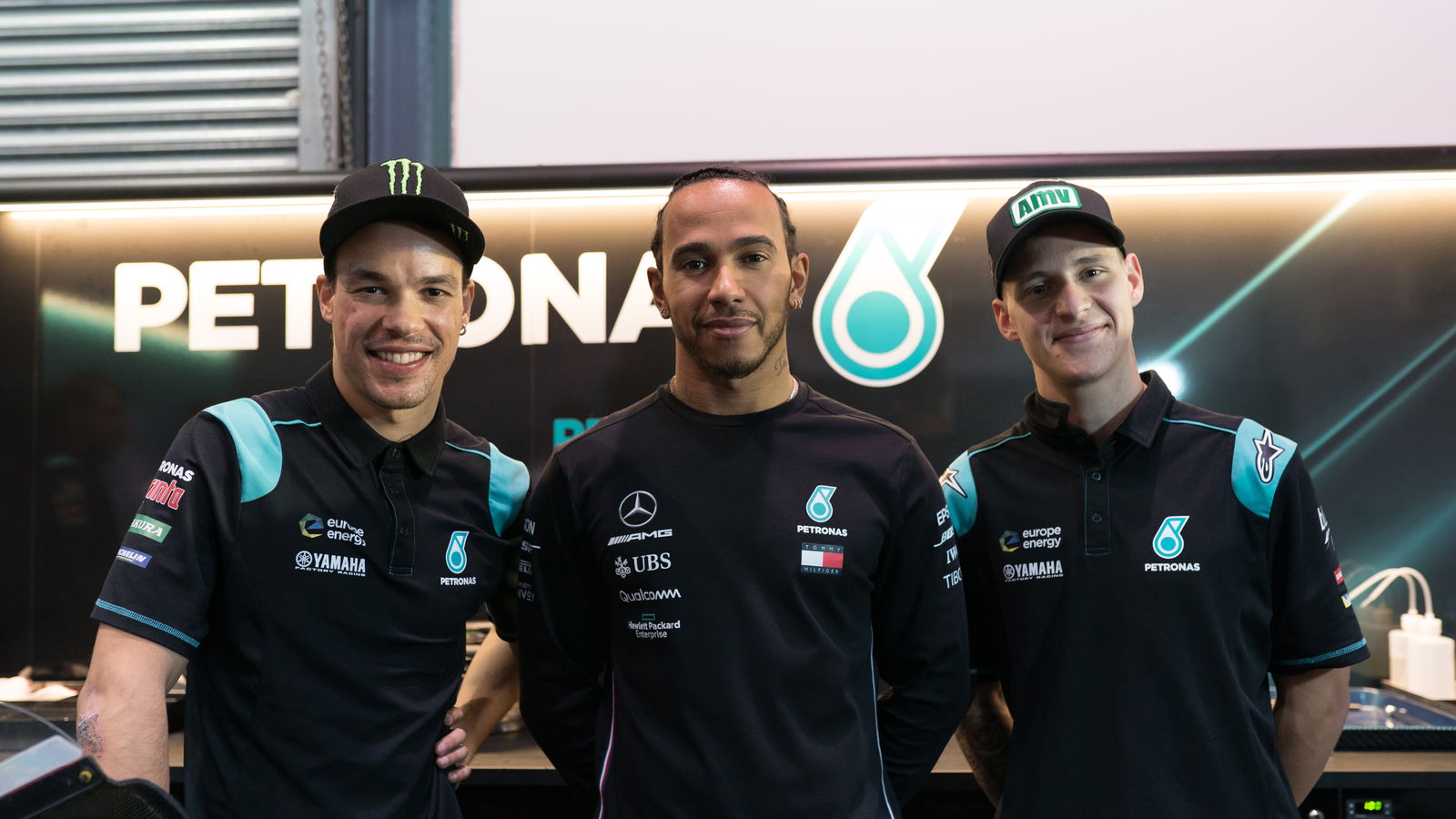 Lewis Hamilton enjoys MotoGP visit