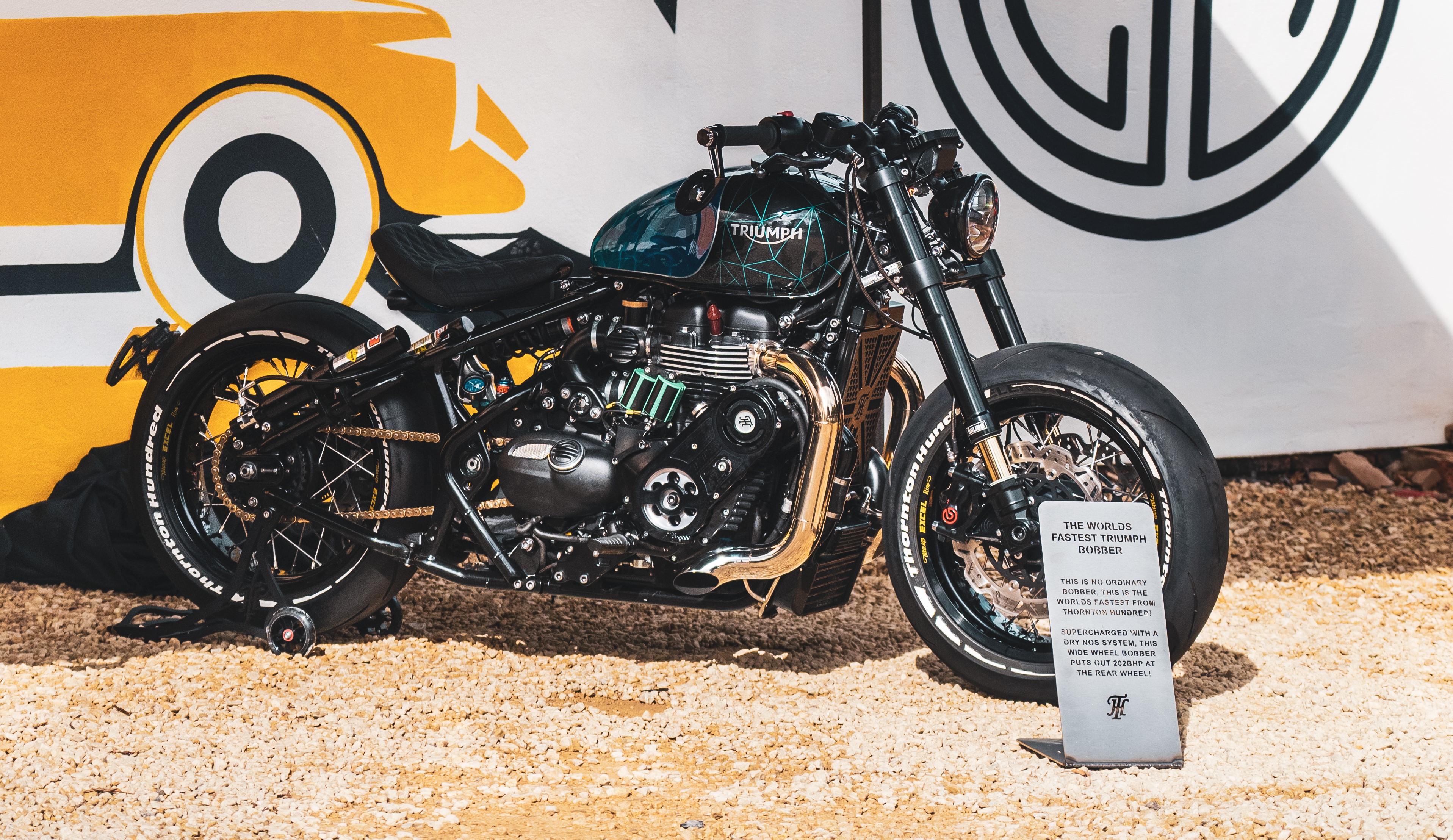 World's Fastest Triumph Bobber takes to the dragstrip