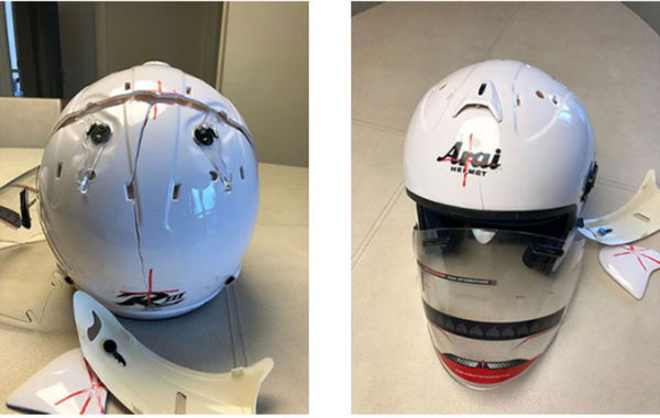 Fake Arai Motorcycle helmet 02.jpg