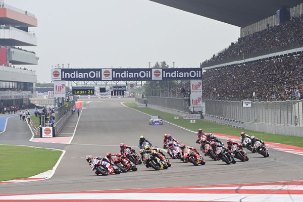 Jorge Martin leads MotoGP field, 2023 MotoGP Indian Grand Prix. - Gold and Goose