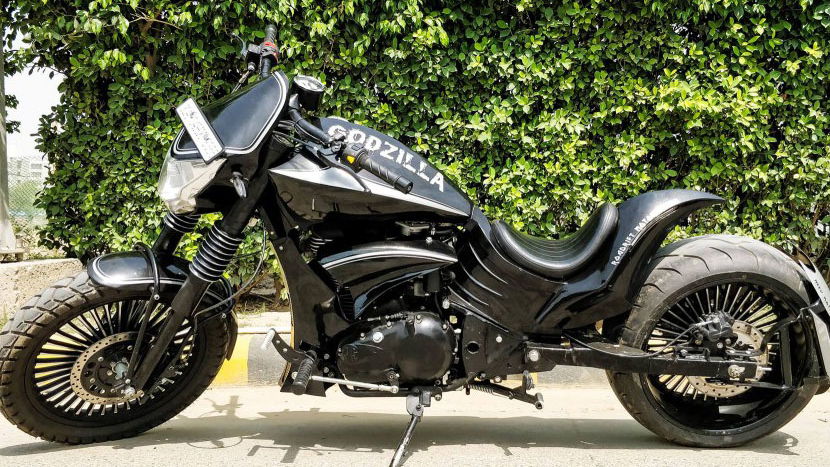 Godzilla: a Royal Enfield with Diavel aspirations