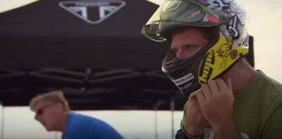 Guy Martin's first run in the world's fastest bike