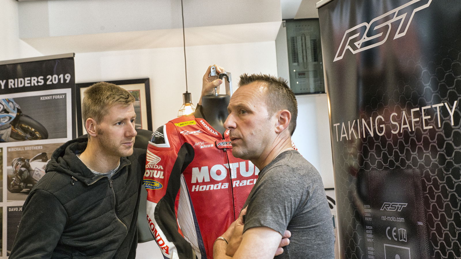 RST Airbag suit w Hutchy and Plater.