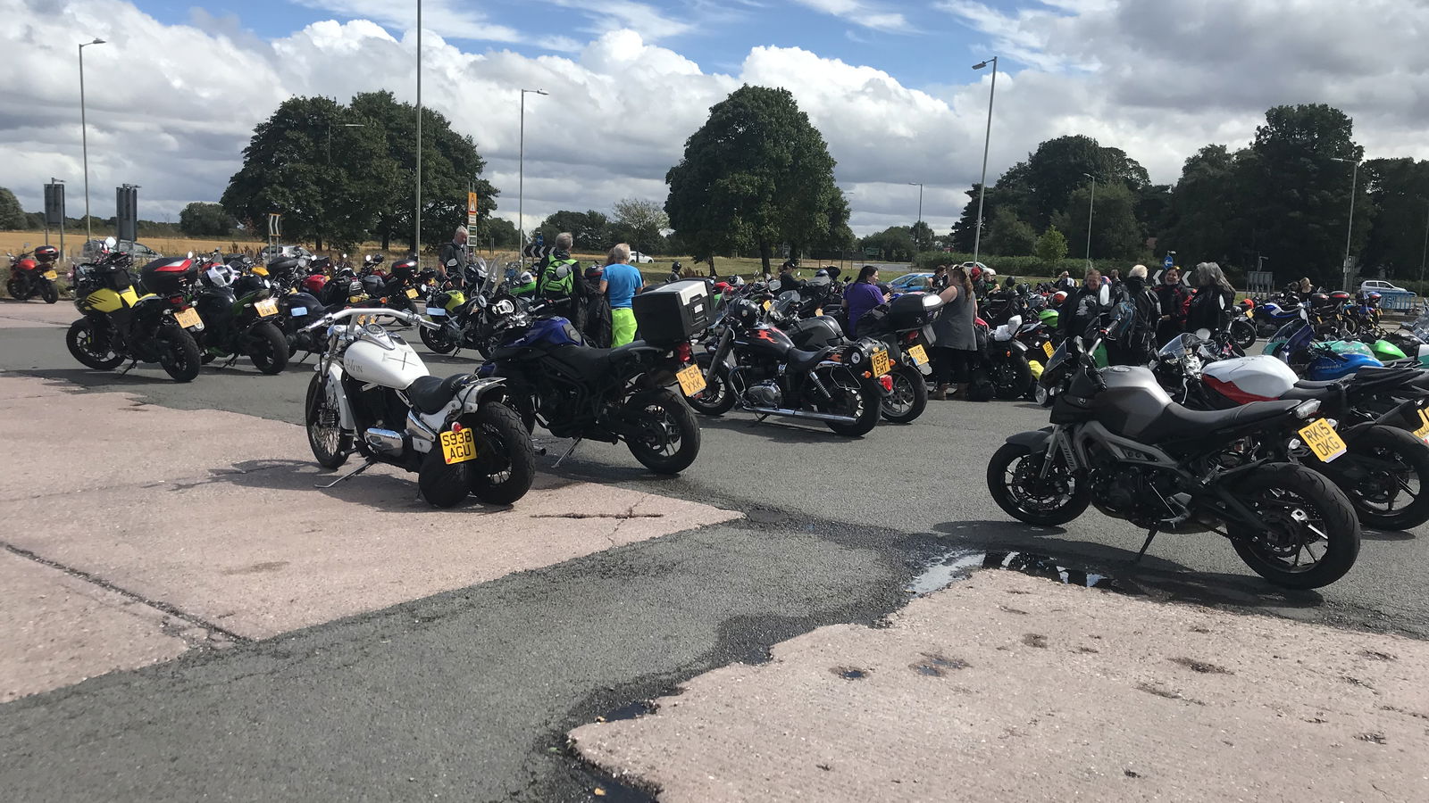 Female bikers brave bad weather for record attempt meet