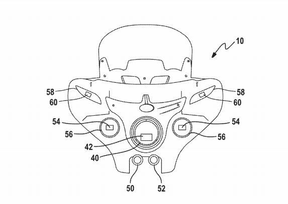 Motorcycle cornering headlights