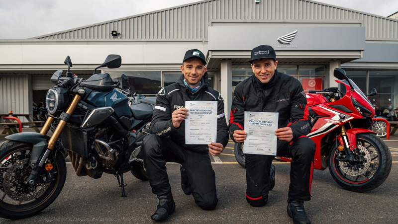 Irwin brothers with their test certificates