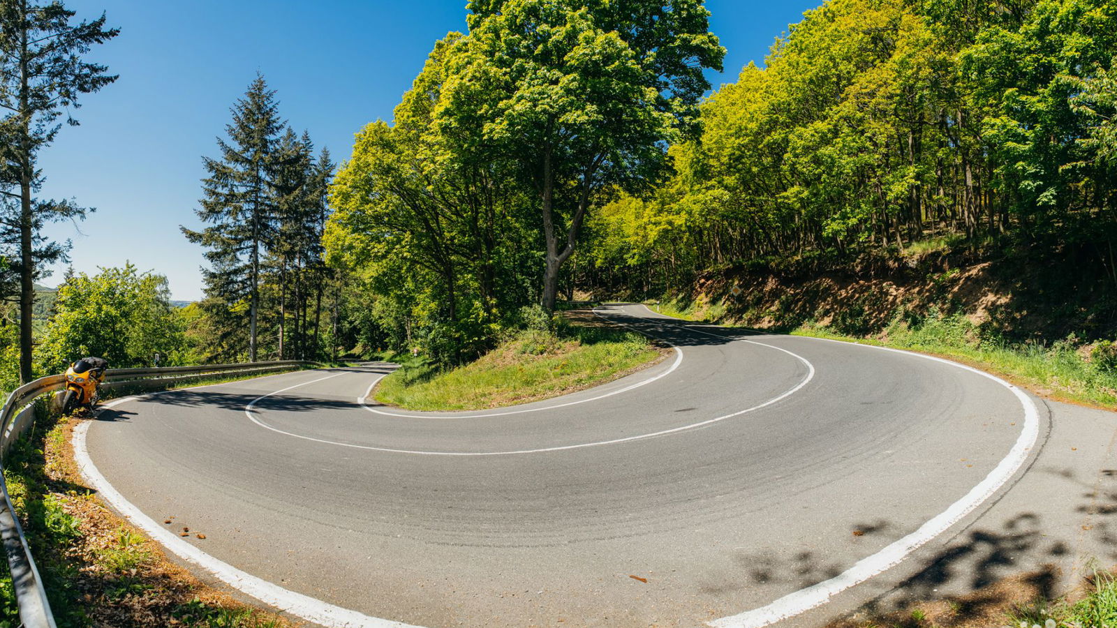 Country road popular with bikers oil-slicked for the second time in 10 months