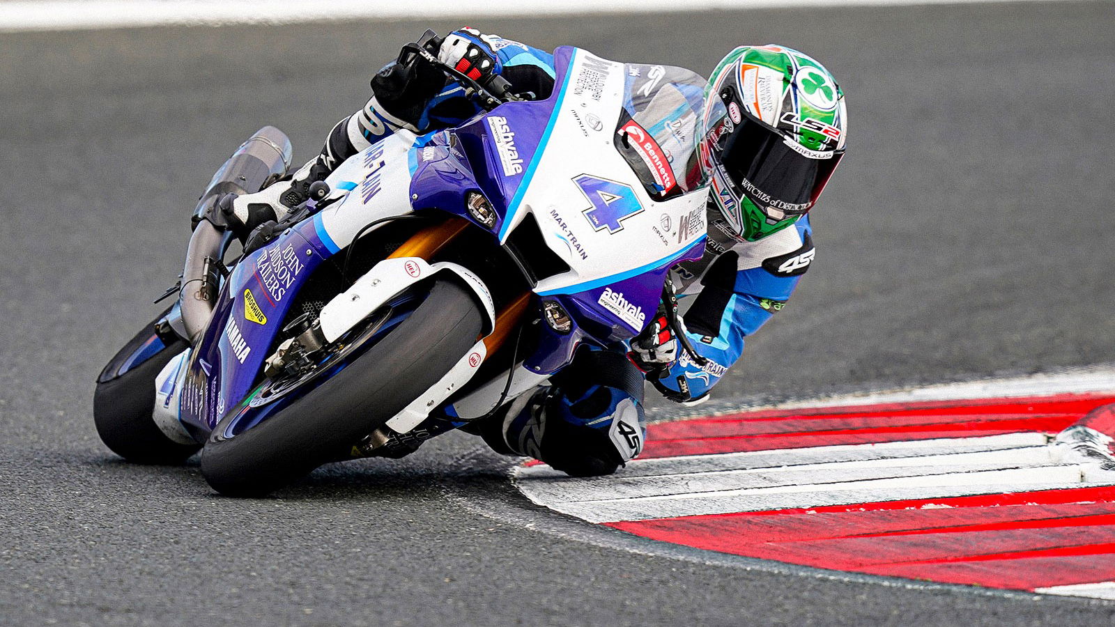 Jack Kennedy, 2023 Oulton Park BSB test. - Mar-Train Yamaha.