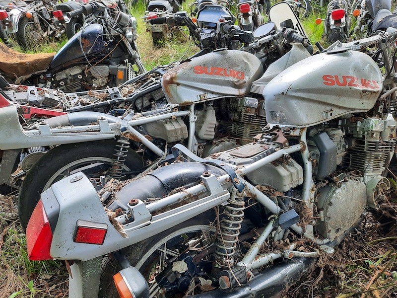 A graveyard of classic Japanese motorcycles is up for s... | Visordown