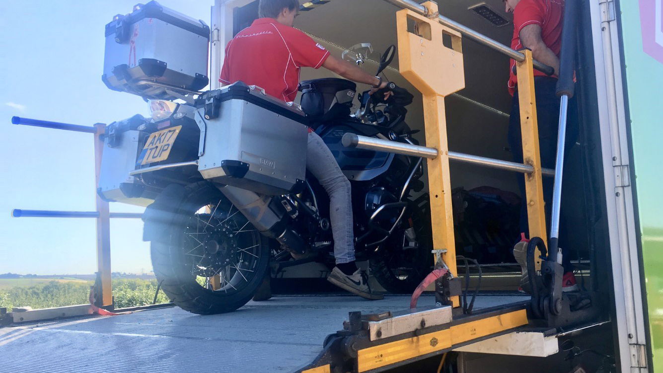 NMC motorcycle transport to solve brexit issues