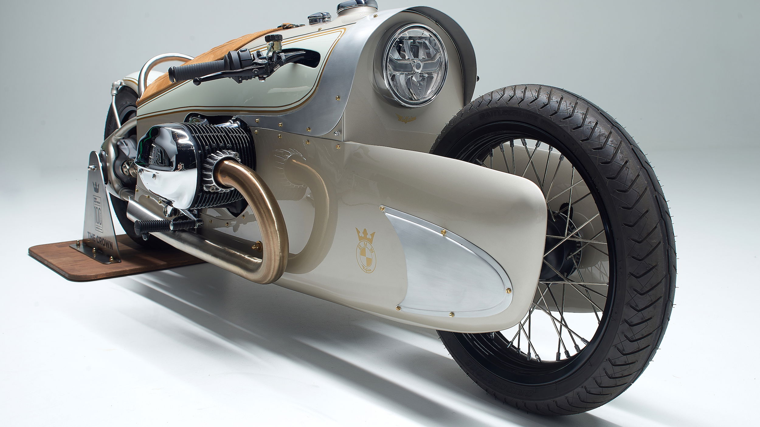 A custom motorcycle