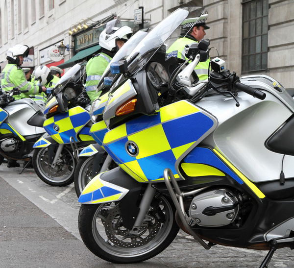 Gloucestershire Police motorcyclists equipped with airbag suits