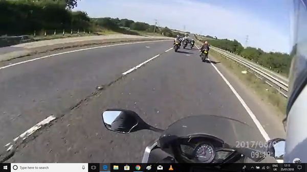 Watch: motorcyclist doing almost 100mph refuses to stop for police