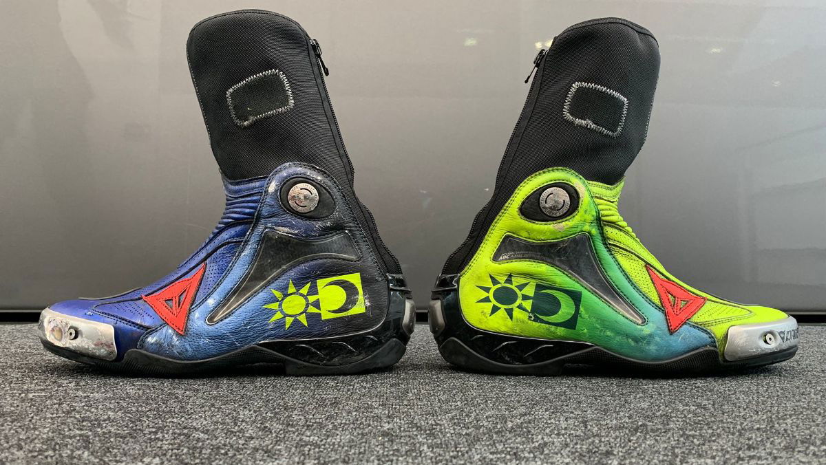 Valentino Rossi boots up for grabs in MotoGP auction from Two Wheels for Life