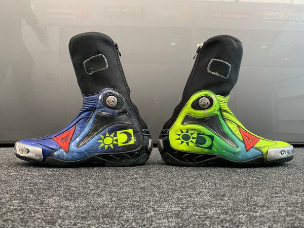 Valentino Rossi boots up for grabs in MotoGP auction from Two Wheels for Life