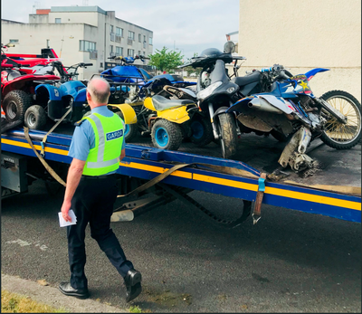 Dublin Gardai dirtbike seizure