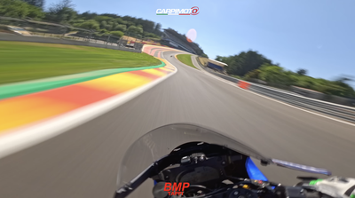 Niccolò Canepa on-board as he takes on Eau Rouge