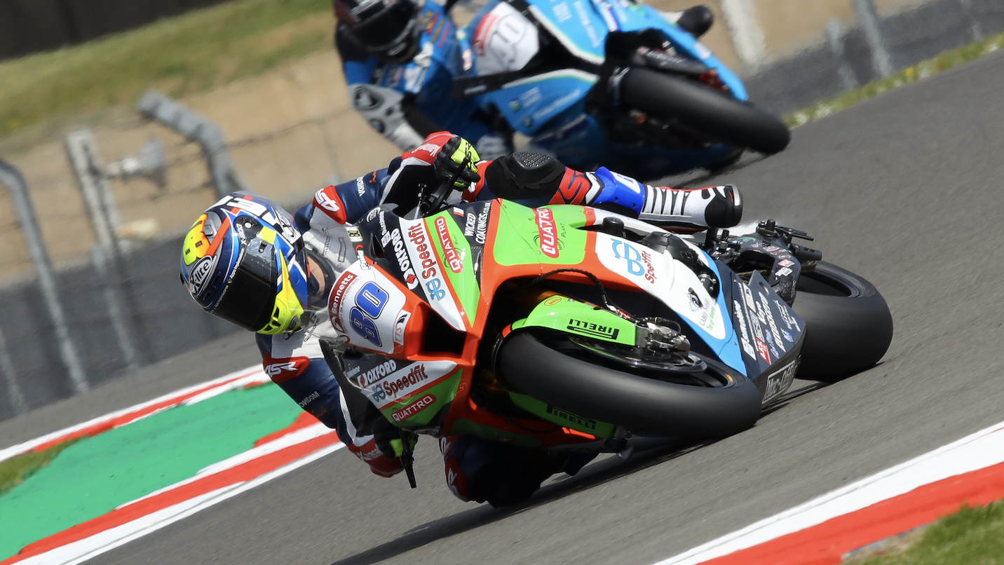 Ex-MotoGP rider Barbera shines on impressive BSB debut