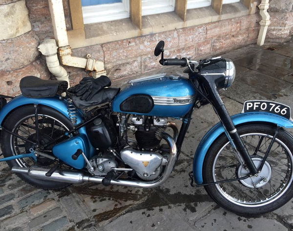 Bike thieves torch classic Triumph following failed ransom demand