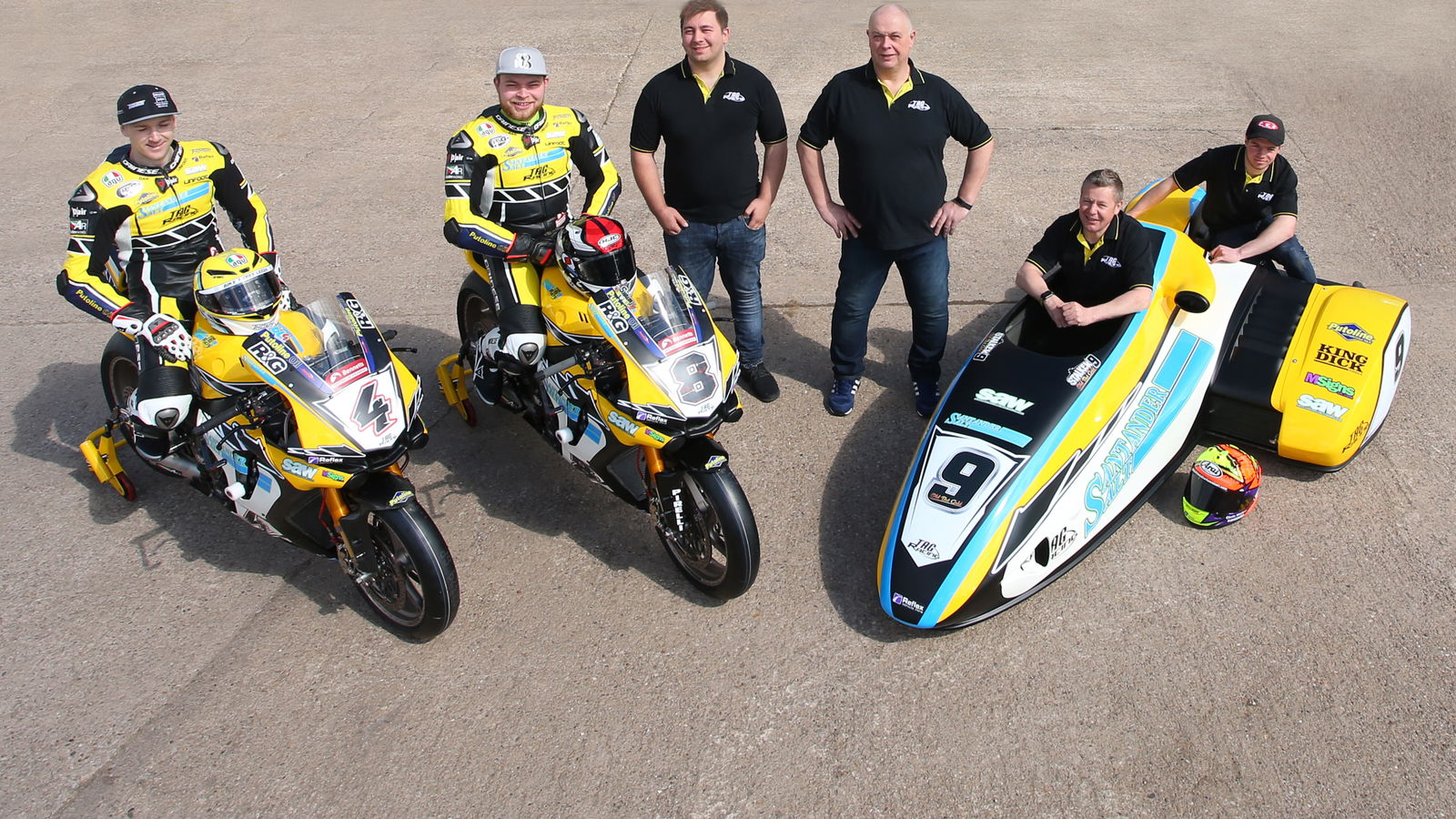 Santander Salt in as TAG Racing title sponsor, runs Walker in sidecars