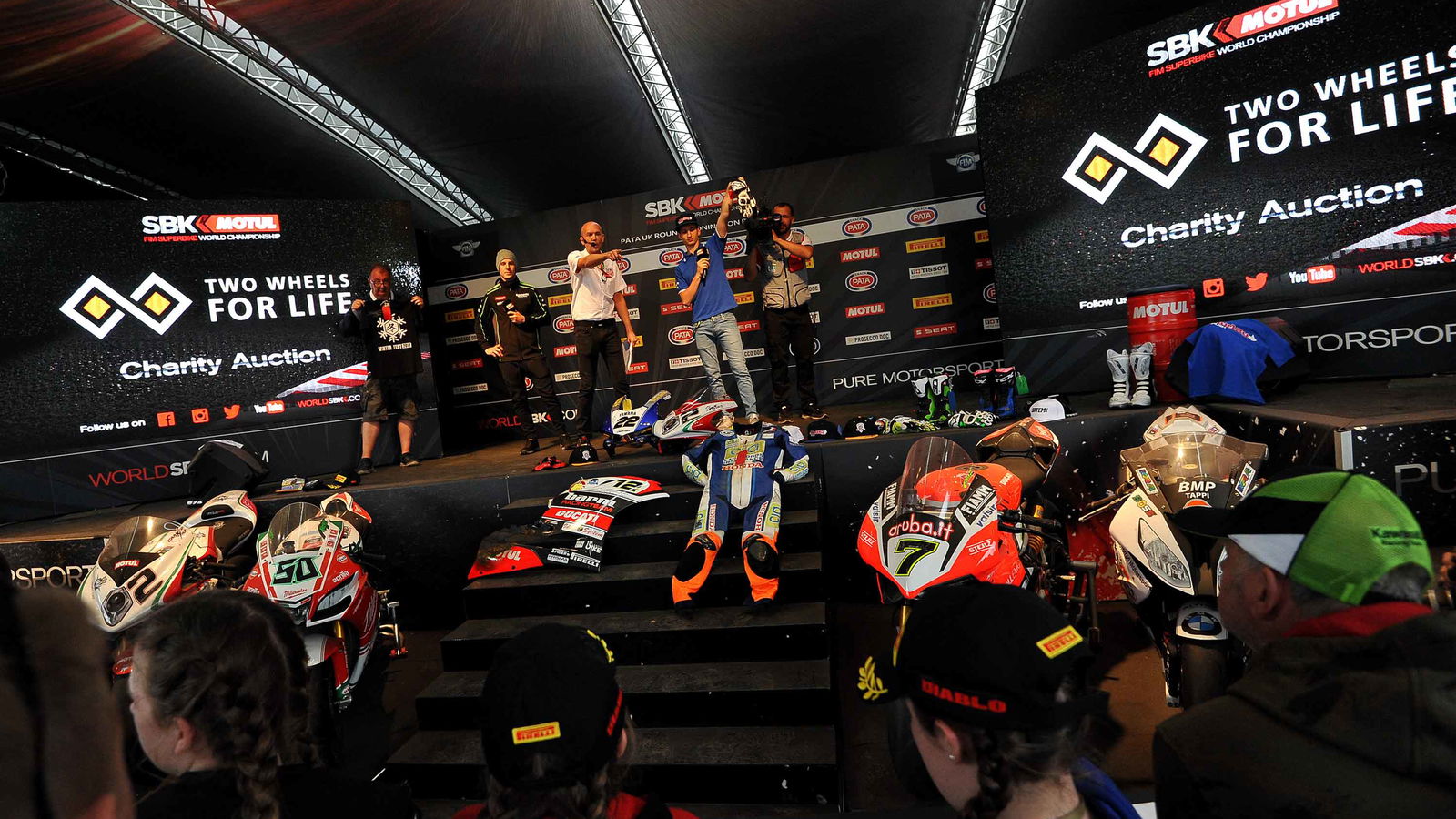 Exclusive Two Wheels for Life auction at Donington WorldSBK