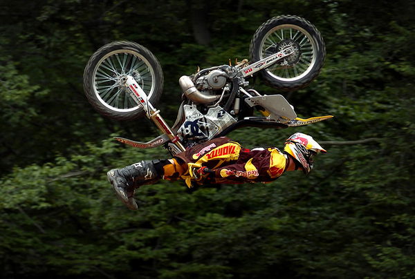 Where can I watch the Travis Pastrana Evel Knievel jumps?