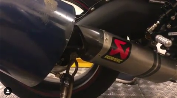 Triumph 675 on dyno