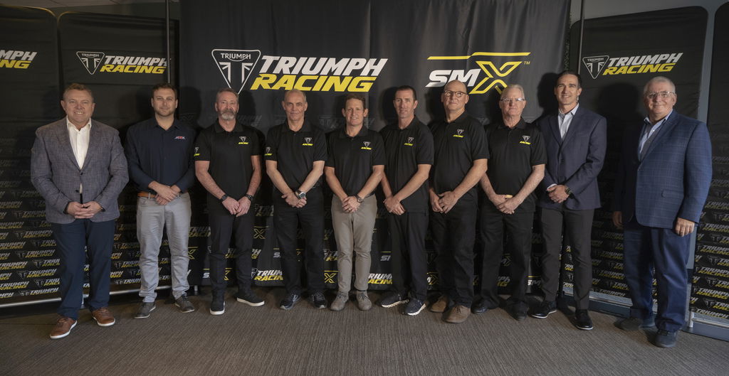 Triumph Racing US SuperMotocross team announcement. - Triumph