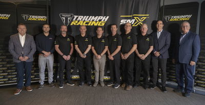 Triumph Racing US SuperMotocross team announcement. - Triumph