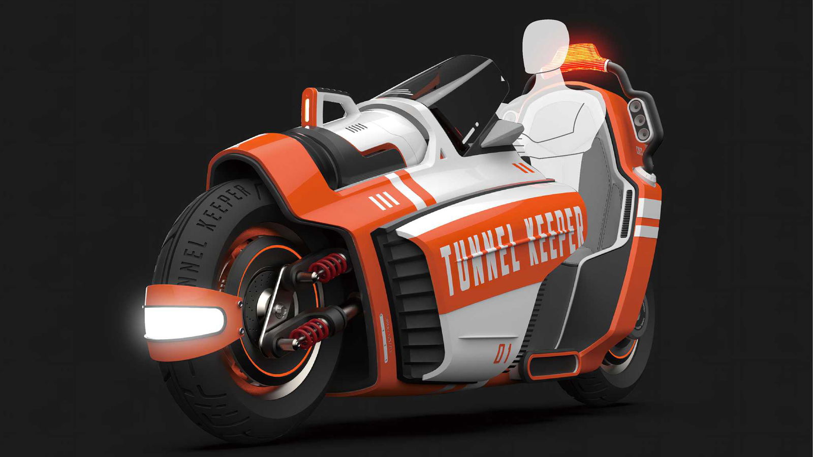 Tunnel Keeper concept electric motorcycle