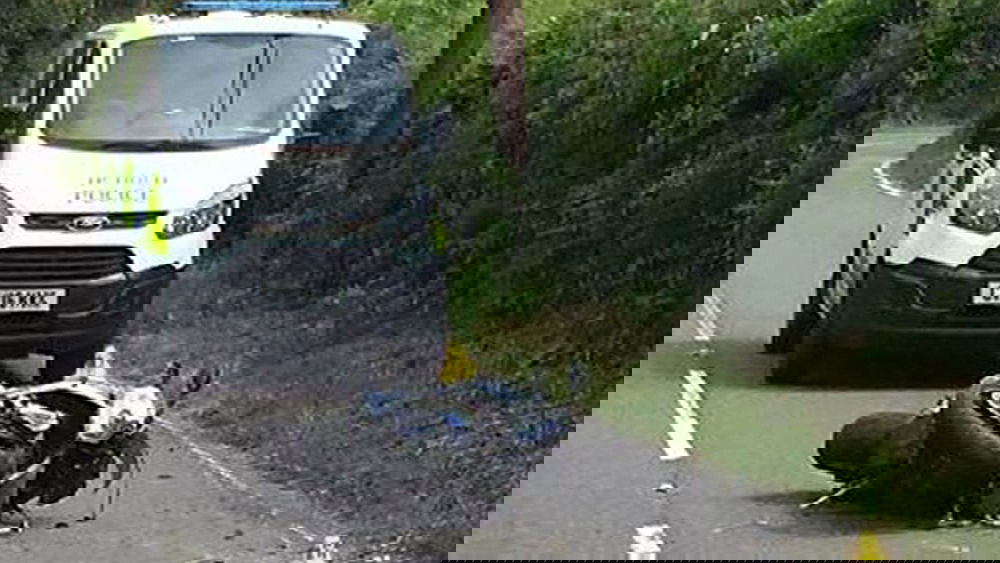 BMW rider hospitalised after running from police