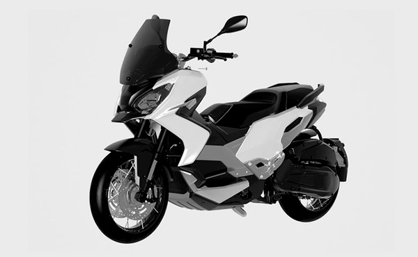 Peugeot adventure scooter render.