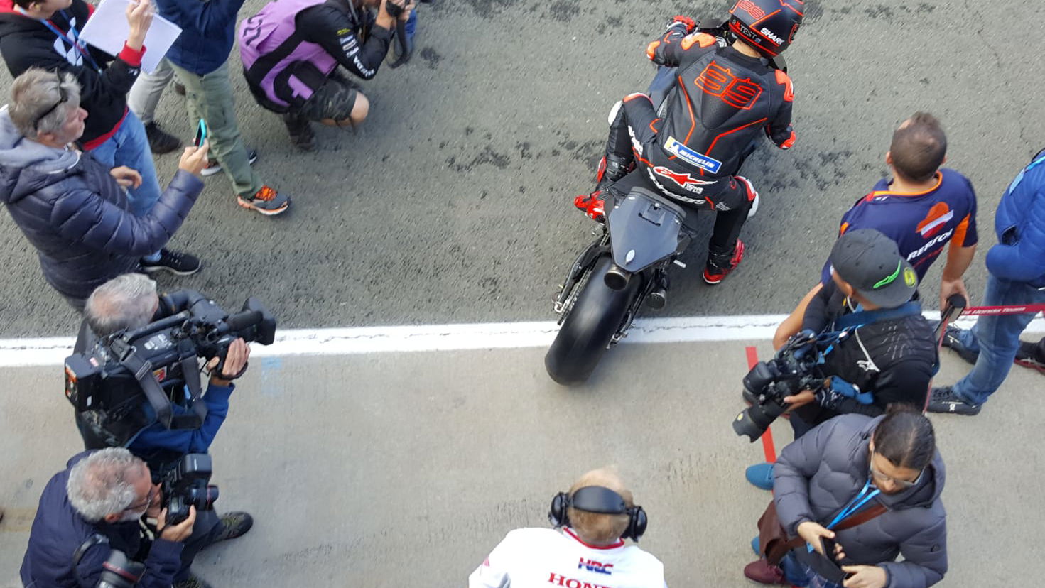 PIC: Jorge Lorenzo makes Repsol Honda debut