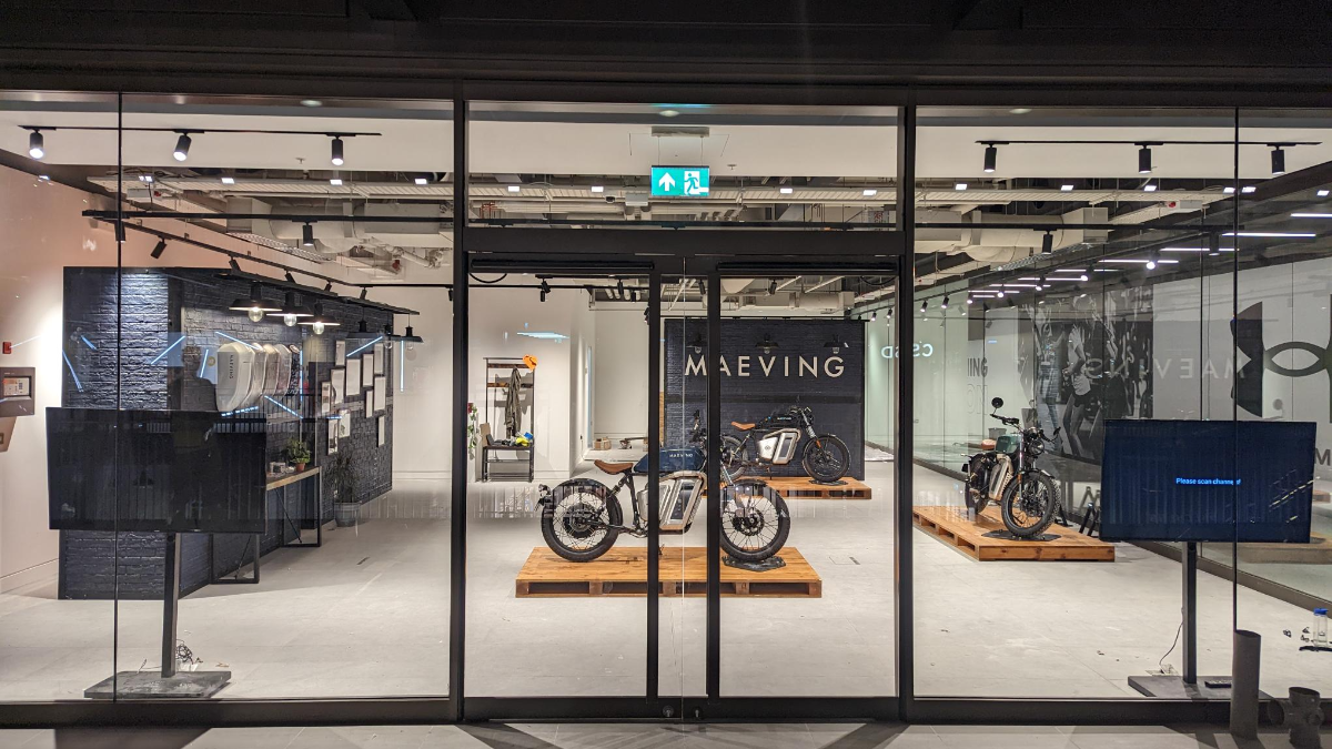 Maeving Battersea pop-up store. - Maeving