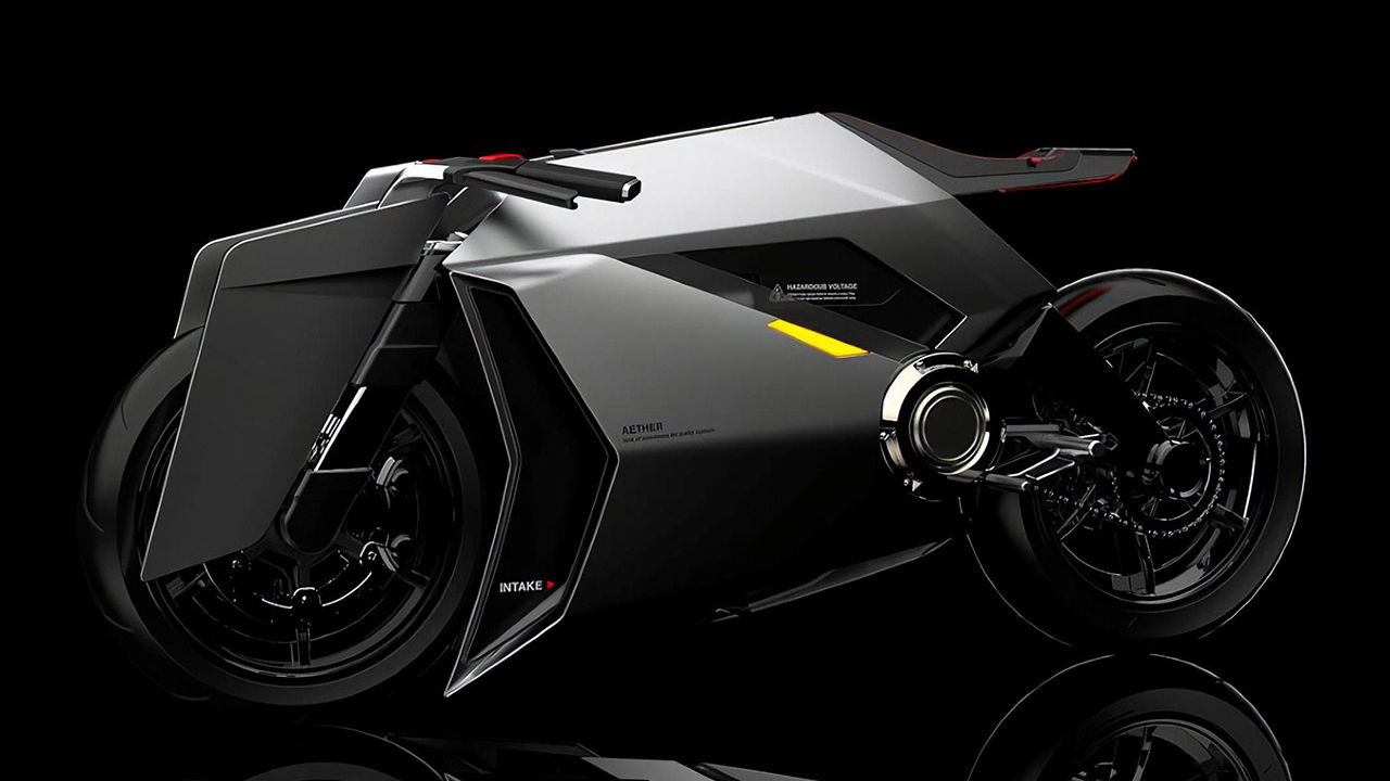 aether electric motorcycle concept