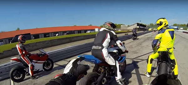 Motorcycles on track