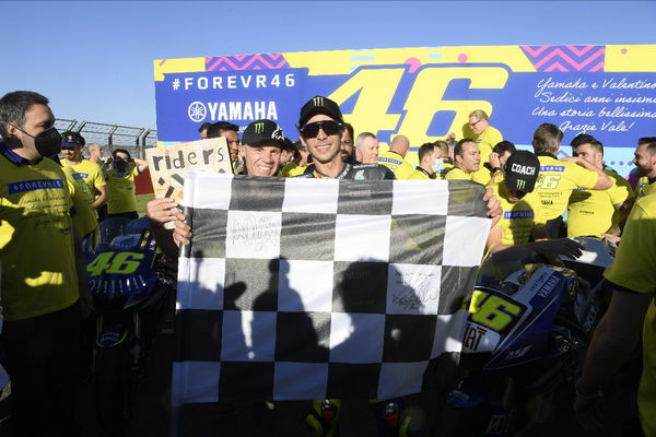 Valentino Rossi and Randy Mamola