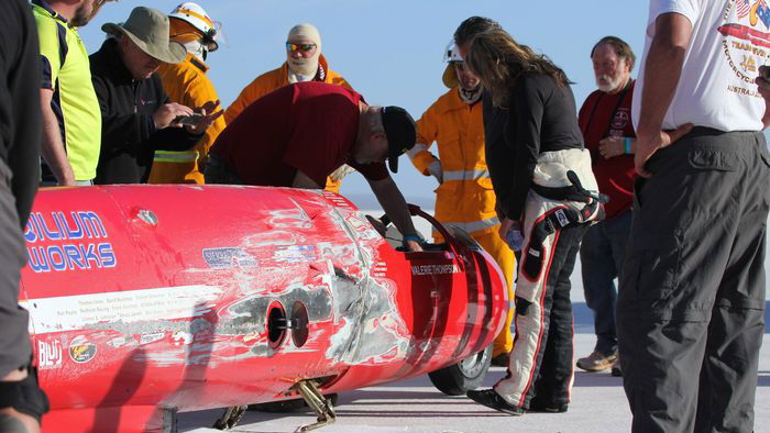 ‘Fastest woman on two wheels’ survives 300mph crash