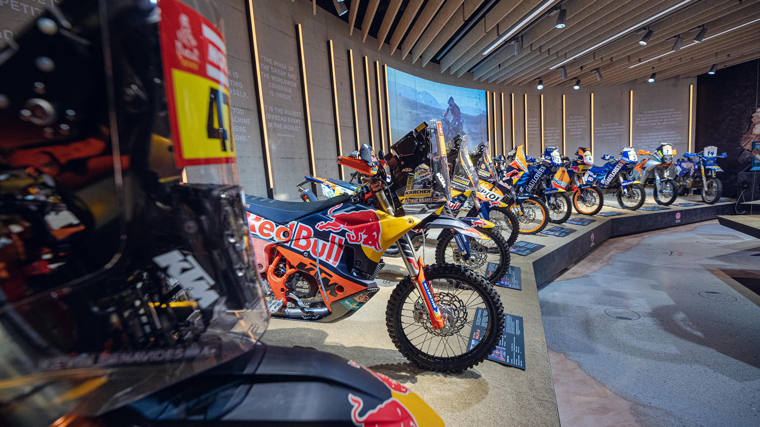 KTM Legends of the Dakar exhibition in KTM Motohall