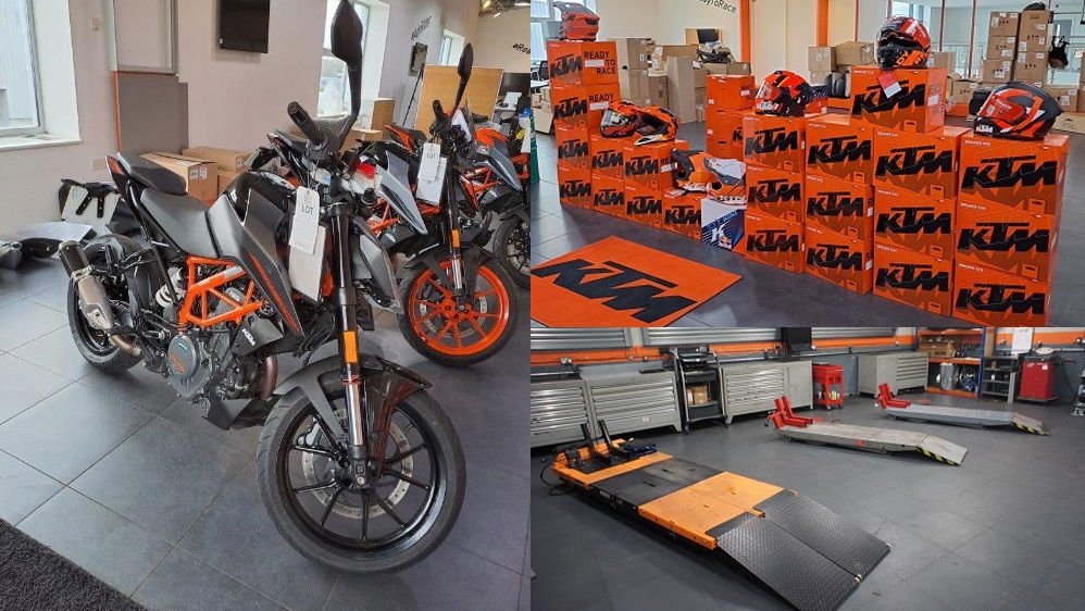 Auction Includes All You Need to Set Up a Motorbike Dealership