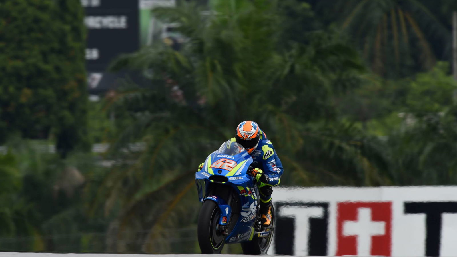 Rins fastest from Marquez as Lorenzo struggles at Sepang