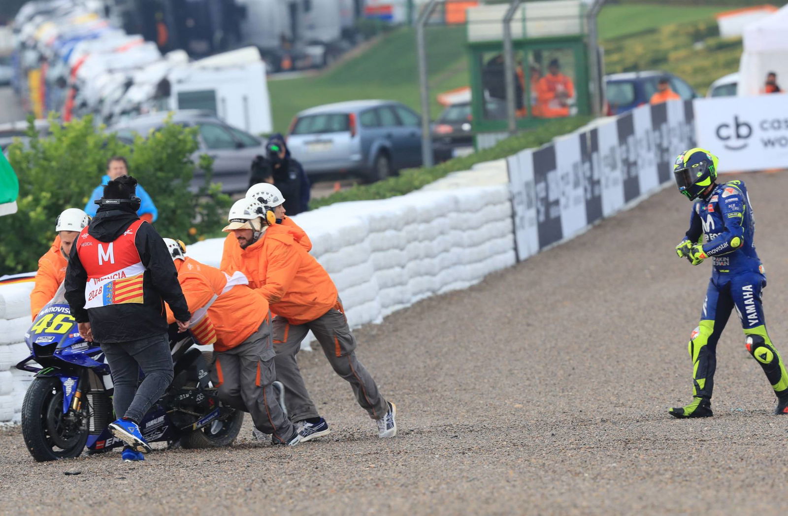 Petrucci: Everyone waved - my bike was on fire!
