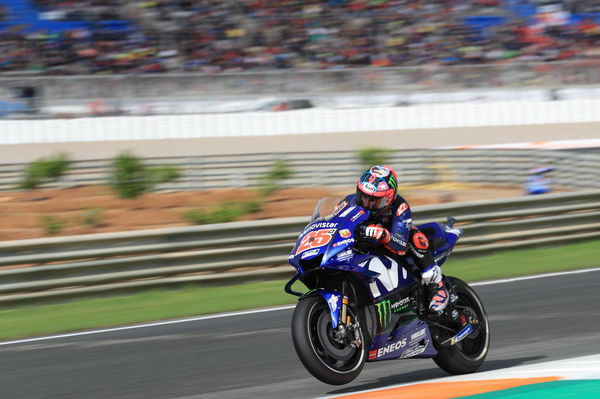 Vinales storms through Q1 to pole position in Valencia