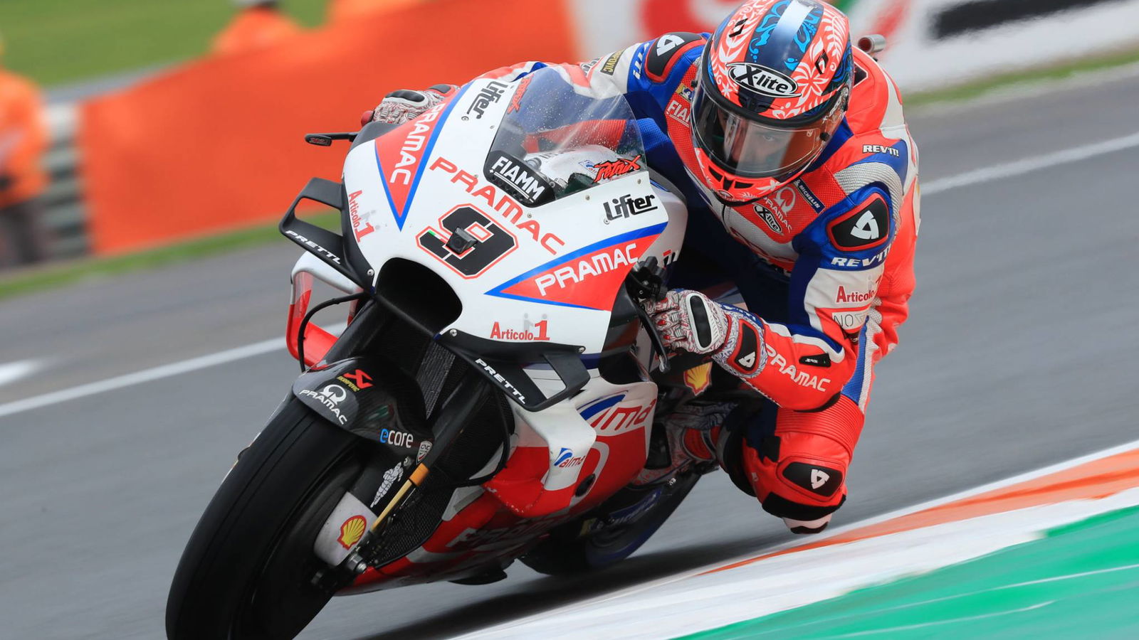 Petrucci: Everyone waved - my bike was on fire!