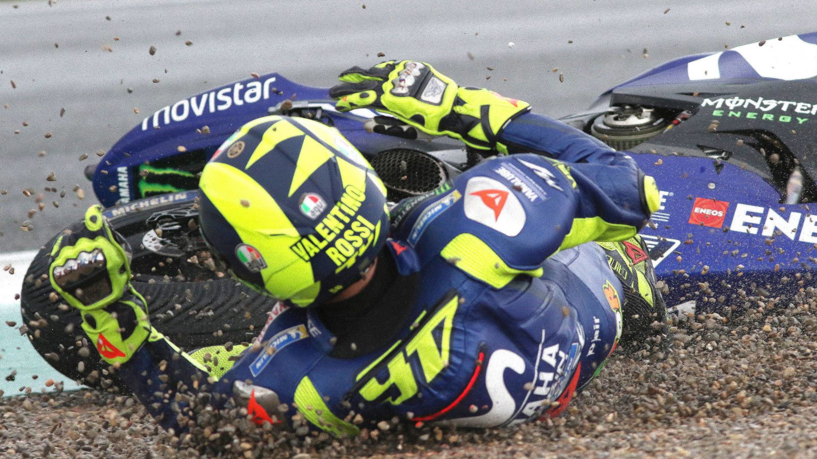 Rossi on Valencia crash: A s**t emotion
