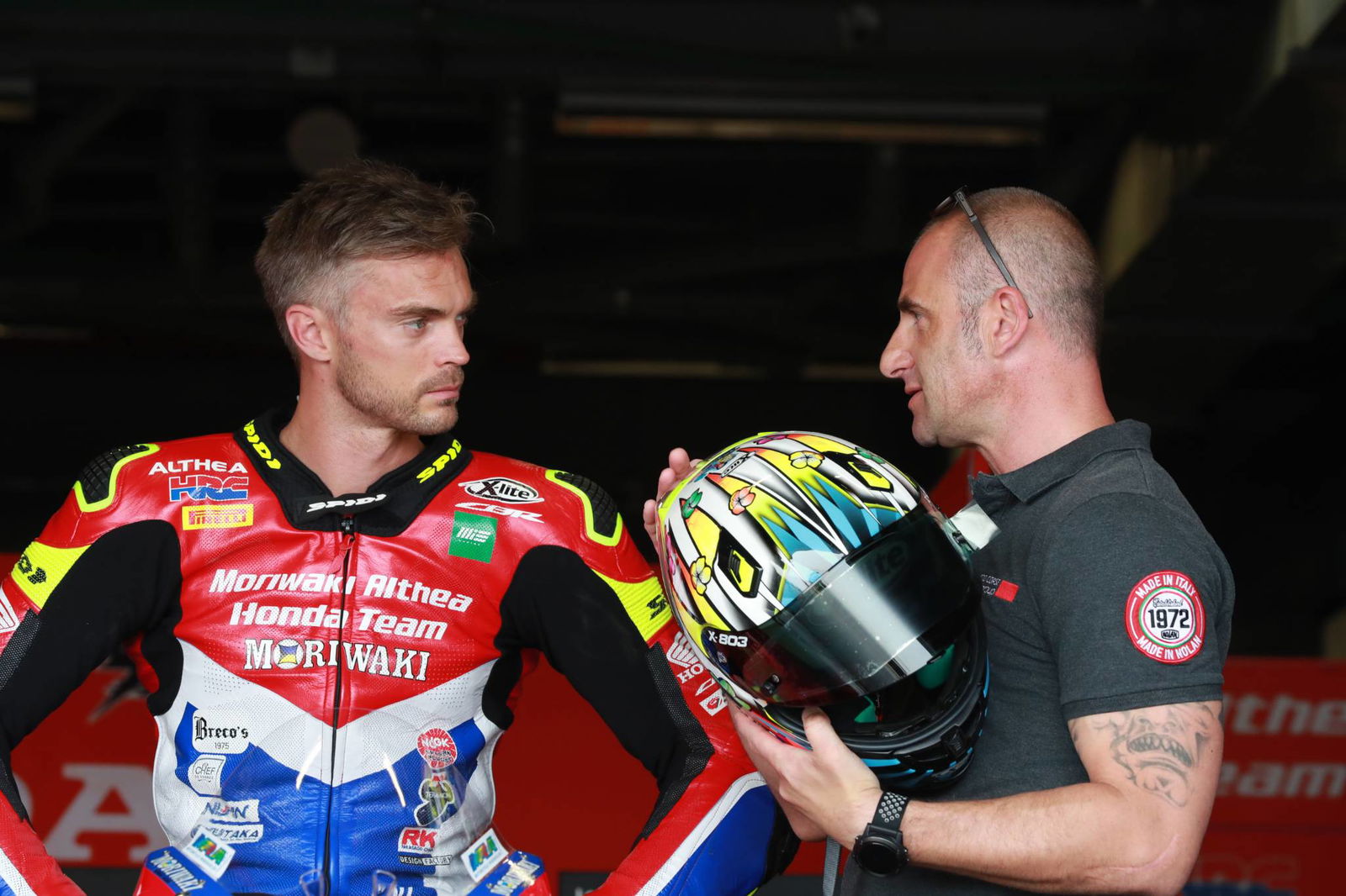 Bautista, Davies commence two-day Ducati V4 R Aragon test